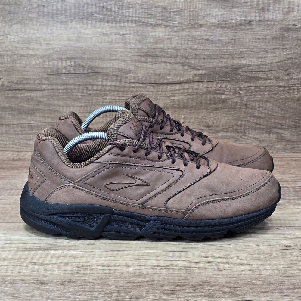 Brooks Addiction Walker Men's Size 12 D Brown Suede Walking Shoes 1100391D221